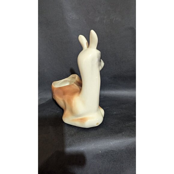 Vintage Ceramic Deer Planter Pot Decor Christmas holiday utensil trinket candle - Picture 5 of 12